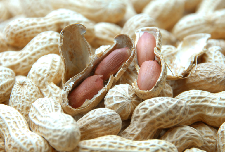 Erdnüsse.